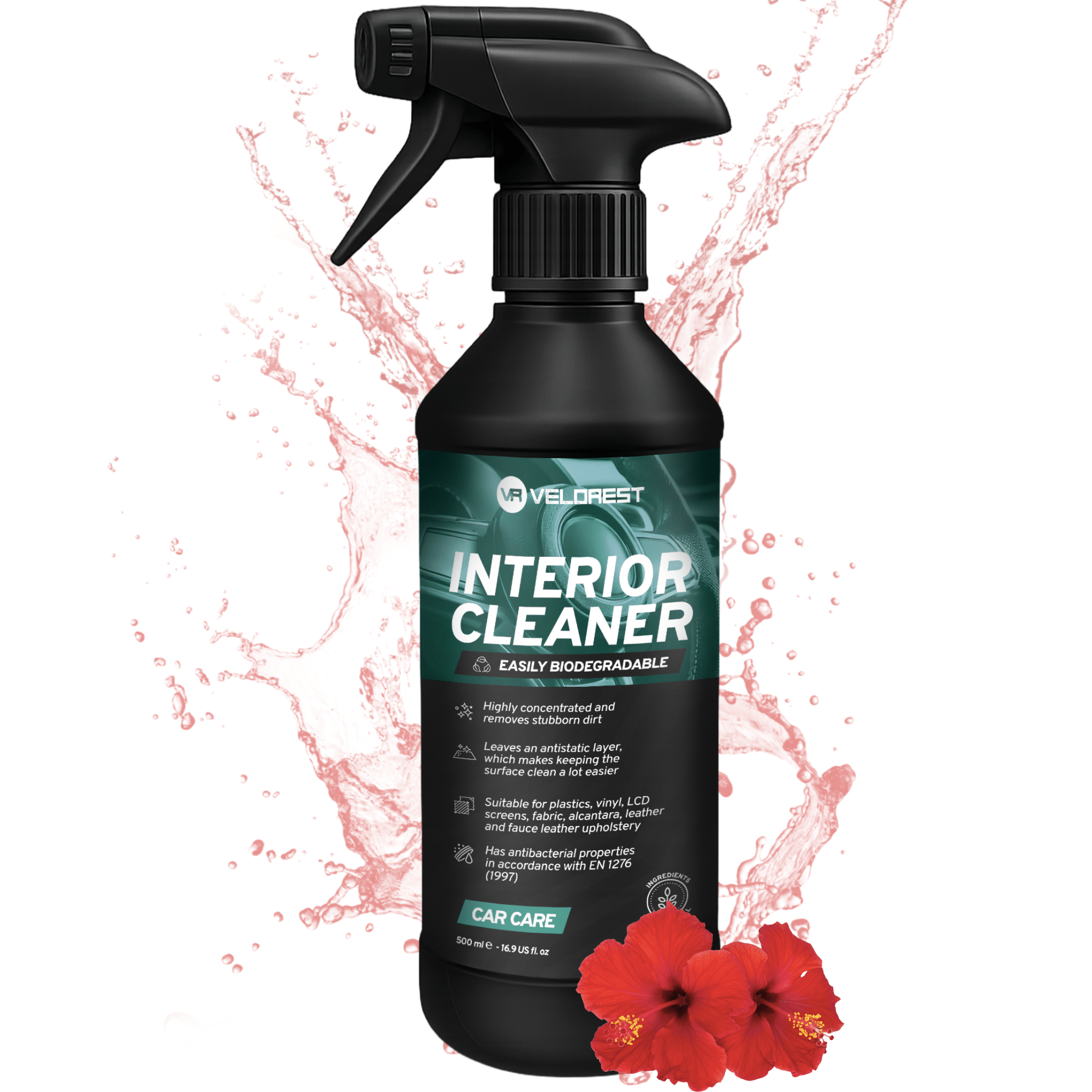 Interior cleaner met visual Interior cleaner met visual