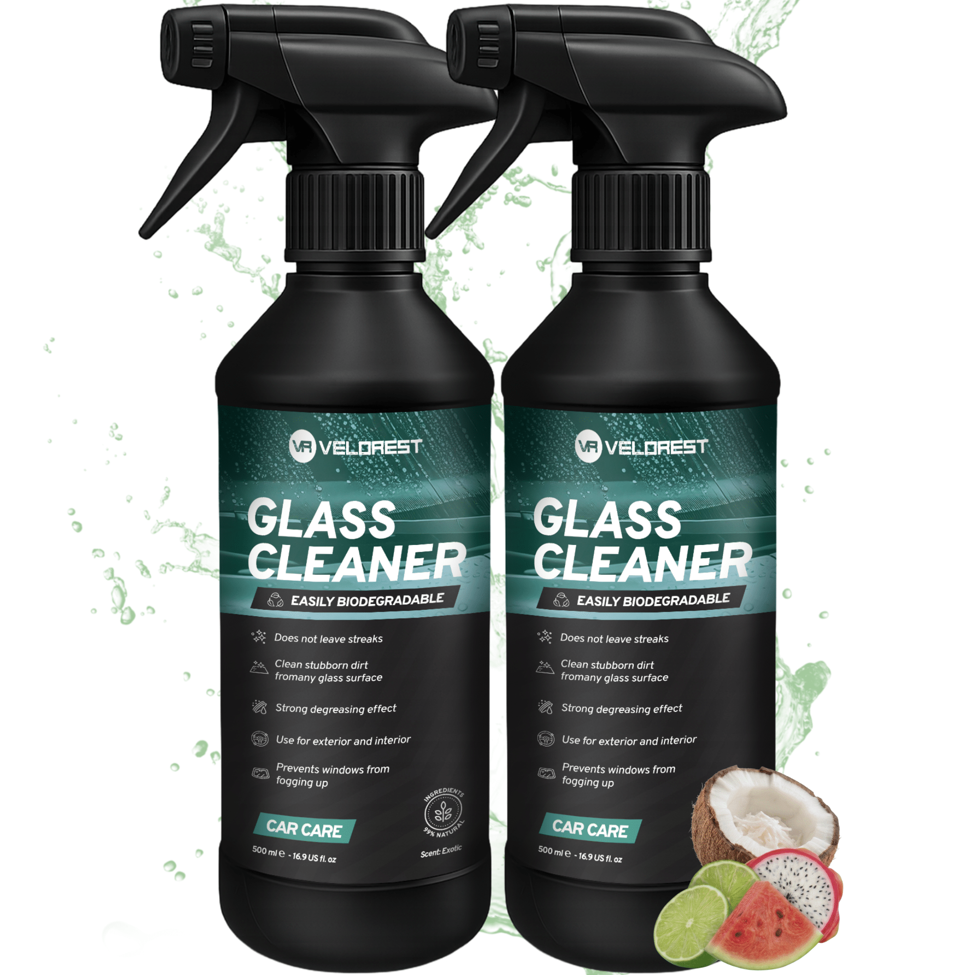2-pack Velorest Glass Cleaner 2x500ml / ruitenreiniger auto | Glasreiniger Auto | Dutch Performance Products