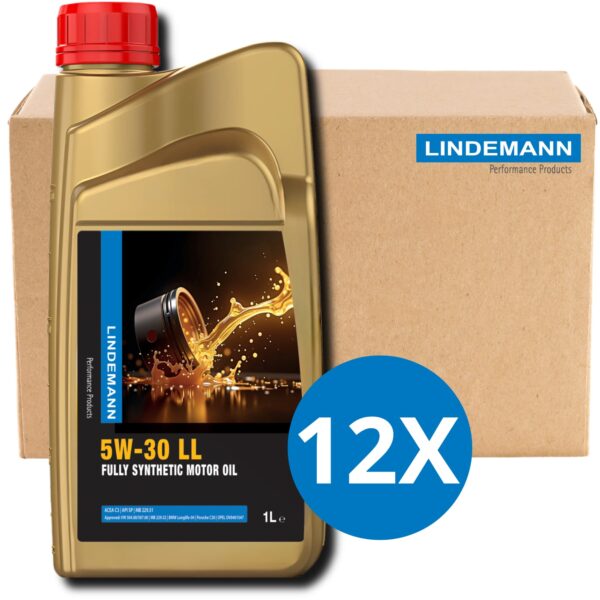 Lindemann Motorolie 5W-30 LL - Doos 12x1L