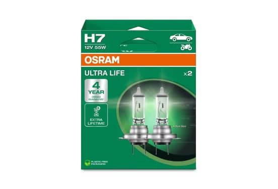 Osram Ultra Life H7 12V/55W - 64210ult-2hb - Set 2 Stuks | Autolampen | H7 lamp | Dutch Performance Products