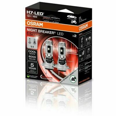 Osram Night Breaker Speed LED H7 - 64210dwnbsp-2hb - Set 2 Stuks | Autolampen | H7 lamp | Dutch Performance Products